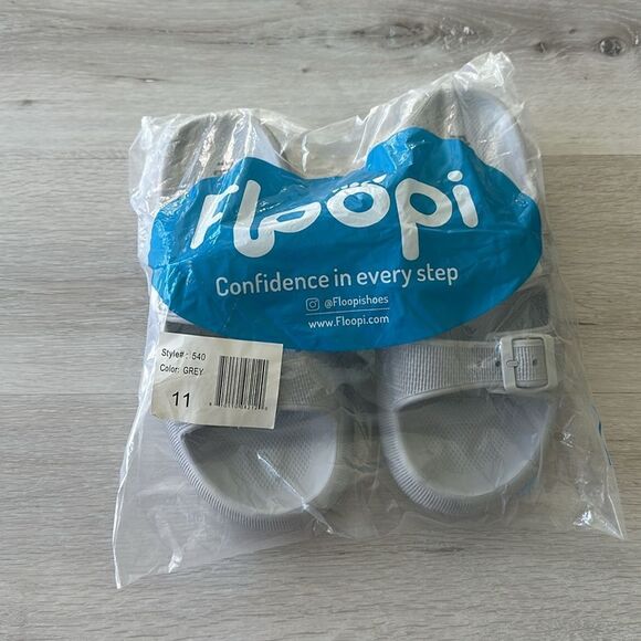 Floopi Callie Cloud Slides Grey EU41/US11 NWT IN PACKAGE - Picture 5 of 6
